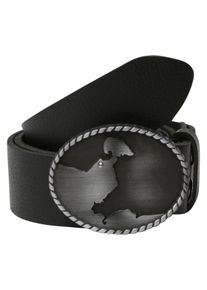 Damen Ledergürtel, schwarz, casual,modisch, Gr. 80, RETTUNGSRING BY SHOWROOM 019, unifarben, Leder, Gürtel