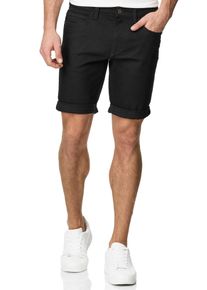 INDICODE Herren Shorts "INKaden", schwarz, modisch, Gr. S, washed, Denim/Jeans, Obermaterial: 98% Baumwolle, 2% Elasthan, Hosen