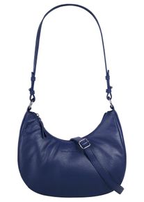 Bruno Banani Damen Umhängetasche, blau, Leder, unifarben, leicht glänzend, Taschen, echt Leder
