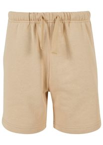 Urban Classics Jungen Trainingshose "Urban Classics Herren Boys Basic Sweatshorts", beige, Gr. 122, unifarben, 65% Baumwolle, 35% Polyester, Hosen