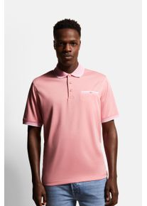 Bugatti Herren Poloshirt, rot, casual, Gr. S, 50% Baumwolle, 50% Polyester, Shirts, mit Kontraststreifen