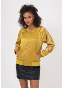 FRESHLIONS Damen Bomberjacke "Aurelia", gelb, feminin, Gr. M, unifarben, 100% Polyester, Jacken, im sportlichen Design