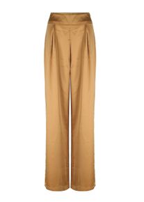 FRESHLIONS Damen Stoffhose "Carlina", gelb, casual, Gr. M, unifarben, 100% Polyester, Hosen, in klassischem Design