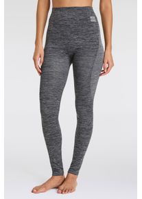 HEATKEEPER Damen Thermounterhose, Gr. XL, schwarz, Obermaterial: 60% Polyester, 35% Polyamid, 5% Elasthan, meliert, Unterhosen, aus weichem Material,