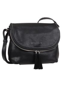 Tom Tailor Damen Umhängetasche "LARY", schwarz, Lederimitat, Taschen, Crossbody Bag mit modischen Quasten am Zipper