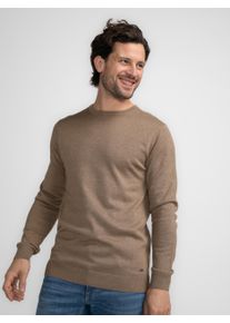 Herren Rundhalspullover "Men Knitwear Round Neck Basic", braun, casual, Gr. XXL, PETROL INDUSTRIES, Strick, Obermaterial: 50% Baumwolle, 50%