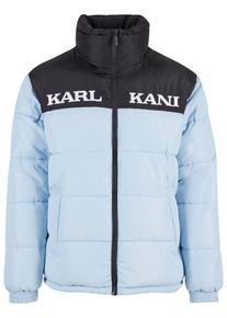 Karl Kani Damen Winterjacke "Karl Kani Damen KM-JK012-090-02 KK Retro Essential Puffer Jacket", blau, klassisch, Gr. XXL, mehrfarbig, 100% Polyester,
