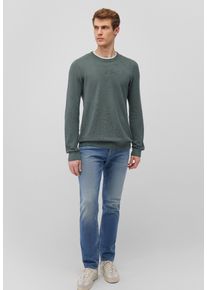 Mavi Herren Strickpullover "CREW NECK SWEATER", grün, casual, Gr. XL, unifarben, Jersey, 50% Baumwolle, 50% Polyacrylnitril, Pullover, Basic Pullover