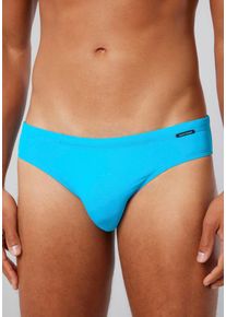 Bruno Banani Herren Badeslip "Mini Wave Line 2.0 Swim", blau, klassisch, Gr. M, unifarben, Polyamid, Elasthan, Badehosen, mit seitlicher Logoprägung