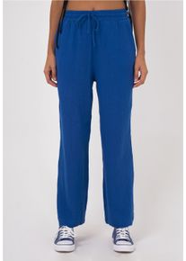 FRESHLIONS Damen 7/8-Hose "Mila", blau, casual, Gr. XL, unifarben, 100% Baumwolle, Hosen, im klassischen Design