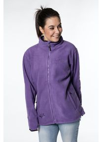 DEPROC Active Damen Fleecejacke "CAMBLY Lady", lila, casual, Gr. 36, 100% Polyester, Jacken, mit Teddy-Fleece, auch in Großen Größen erhältlich
