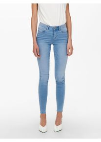 Only Damen Skinny-fit-Jeans "ONLROYAL LIFE REG SK JEANS BB BJ13333", blau, modisch, Gr. M, unifarben, Denim/Jeans, Obermaterial: 69% Baumwolle, 29%