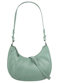 Bruno Banani Damen Umhängetasche, grün, Leder, unifarben, leicht glänzend, Taschen, echt Leder