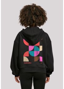 F4NT4STIC Damen Kapuzenpullover "Abstrakt", schwarz, casual, Gr. M, Obermaterial: 100% Baumwolle, Pullover, Print