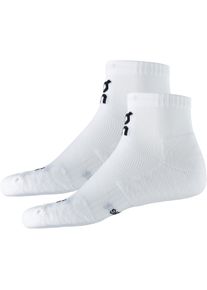 On Core Run Sock Mid 2p Socken - weiß - Gr. 47-49 - Baumwolle/Polyester/Elastan