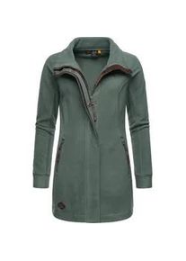 Parka Ragwear "Letrice Fleece", Damen, Gr. XXXL(46), gr&uuml;n (tannengr&uuml;n), Sweatware, 100% Polyester, tailliert Po-bedeckend, hoch geschlossener Ausschnitt, &Auml;rmel ohne &Auml;rmelschlitz normaler Saum, Jacken Parka, Sportliche Zip-Fleecejacke mit hohem Kragen