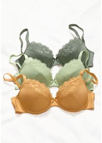 Petite Fleur Push-up-BH beige Gr. 70B. Mit Bügel
