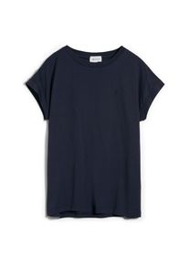 T-Shirt armedangels Idaa Logo Damen (Gr L |blau)