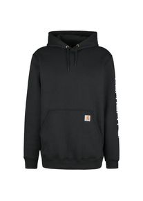 Carhartt Sleeve Logo Hooded Sweatshirt Hoodie Herren (Gr S |schwarz)