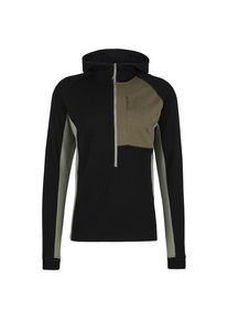 Stoic Merino260 StadjanSt. 3/4 Zip w. Hood Merinohoodie Men (Gr XL |schwarz)