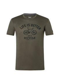 super.natural Better Bike Tee Merinoshirt Men (Größe 52 - L |braun)