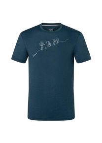 Merinoshirt super.natural Hiking Tee Herren (Gr 54 - XL |blau)