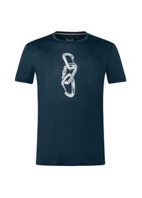 Merinoshirt super.natural Carabineri Tee Herren (Gr 54 - XL |blau)