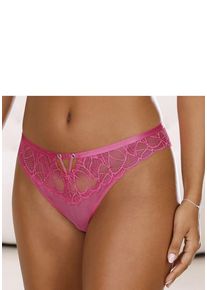 Lascana String 'Alicia' pink Gr. 44/46 für Damen. Mit Ösen, Bänder