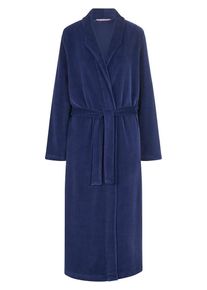 Hautnah - Nicki-Damen-Bademantel, blau, Gr. 36 / S - Baumwolle