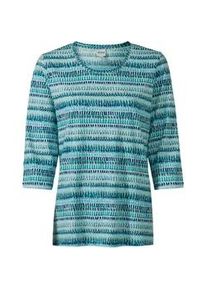 DW-Shop Baumwoll-Shirt, Druck türkis, 44/46