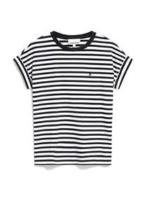 armedangels Idaara Stripes T-Shirt Damen (Gr XS |grau/weiß)