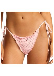 Seafolly Day Dreamer Brazillian Tie Side Bikini-Bottom Damen (Gr 12 |orange)