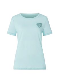 super.natural Little Heartwood Tee Merinoshirt Damen (Gr M |grau)