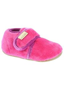 Living Kitzbühel Living Kitzbühel Babys Klettschuh Samt Unifarben Hüttenschuhe Kinder (Gr 19 |rosa)