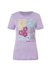 super.natural Mat Is Tee Merinoshirt Damen Alltag (Gr L |lila)