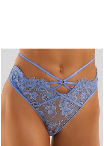 Lascana String blauviolet Gr. 44/46 für Damen. Körpernah
