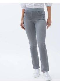 Raphaela by Brax Damen Schlupfhose Style PAMINA FUN LIGHT GREY, dunkelgrau, Gr. 36K