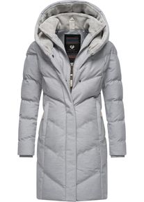 Ragwear Damen Steppmantel "Natalka Cosy", grau, modisch, Gr. L, Außenmaterial: 100% Polyester, Innenfutter: 100% Polyester, Wattierung: 100%