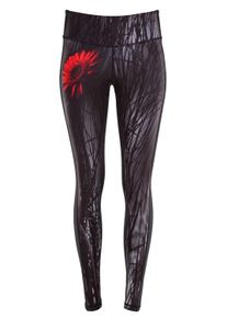 WINSHAPE Damen Leggings "AEL107-Red-Gerbera", rot, Gr. XXL, 80% Polyester, 20% Elasthan, Hosen, mit leichtem Kompressionseffekt