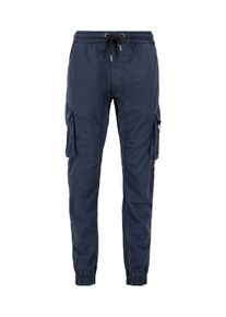 Herren Jogginghose "Alpha Industries Men - Pants Cotton Twill Jogger", blau, Gr. XXL, Alpha Industries, Obermaterial: 98% Baumwolle, 2% Elastan,