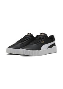 Puma Kinder Sneaker "Carina 3.0 Sneakers Mädchen", Gr. 37, schwarz-weiß, Obermaterial: Synthetik; Futter: Textil; Laufsohle: Gummi, Schuhe