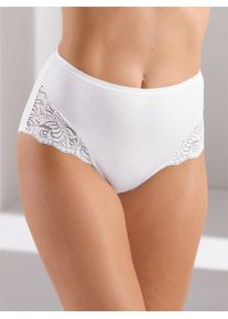 Damen Taillenslip, Gr. 38, weiß, 100% Baumwolle, Unterhosen