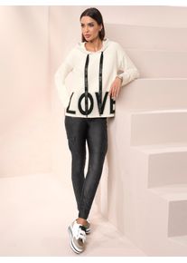 Heine Damen Kapuzenpullover "Pullover", beige, Gr. 36, unifarben, 50% Viskose, 28% Polyester, 22% Polyamid, Pullover