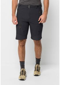 Jack Wolfskin Herren Trekkinghose "ZIEGSPITZ SHORTS M", grau, Gr. 46, 1. OBERSTOFF 90% POLYAMID, 10% ELASTHAN 2. OBERSTOFF 90% POLYAMID, 10% ELASTHAN