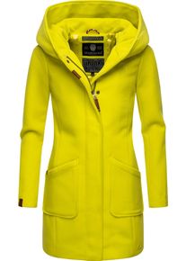 Marikoo Damen Wintermantel "Maikoo", grün, modisch, Gr. M, Oberstoff: 90% Polyacryl, 8% Viskose, 2% Elasthan, Futter: 100% Polyester, Ärmelfutter:
