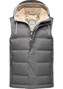 Ragwear Herren Steppweste "Seto", grau, casual, Gr. S, Obermaterial: 100% Polyester, Innenfutter: 100% Polyester, Wattierung: 100% Polyester, Westen,