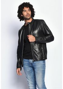 Maze Herren Lederjacke "Brasso", schwarz, Gr. XXXL, Obermaterial: 100% Lammleder / Futter: 100% Baumwolle / Ärmelfutter: 100% Polyester, Jacken