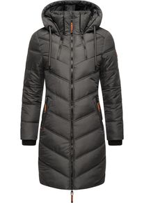 Marikoo Damen Wintermantel "Armasa", grau, modisch, Gr. XXL, Oberstoff: 100% Polyester, Futter: 100% Polyester, Wattierung: 100% Polyester,