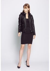 Mustang Damen Lederjacke "31019269", schwarz, Gr. S, Obermaterial: 85% Lammleder, 15% Baumwolle / Futter: 100% Baumwolle / Ärmelfutter: 100%