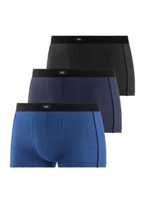 H.I.S. H.I.S Herren Hipster, Gr. 4, blau, Jersey, Obermaterial: 95% Baumwolle, 5% Elasthan, unifarben, Unterhosen, knapp sitzende Boxershorts aus